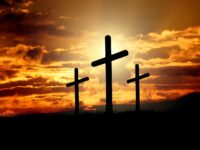 crosses, sunset, silhouettes, dusk, dawn, twilight, clouds, sky, sunrise, nature, hill, crucifixion, resurrection, christianity, christ, faith, god, jesus, easter, religion
